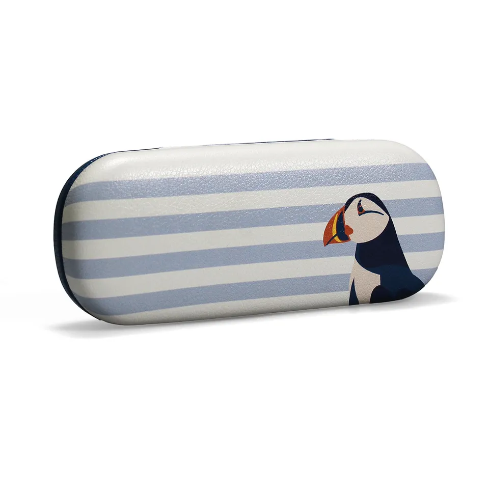 Étui à lunettes RSPB Puffin bleu rigide macareux