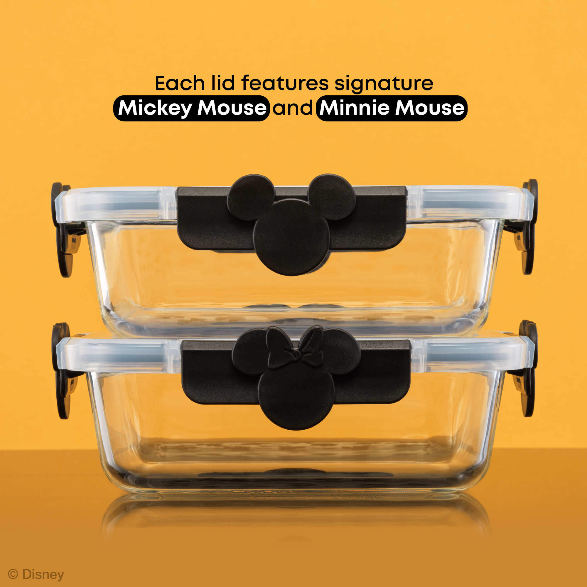 JoyJolt Mickey Minnie boîtes conservation lot de 2