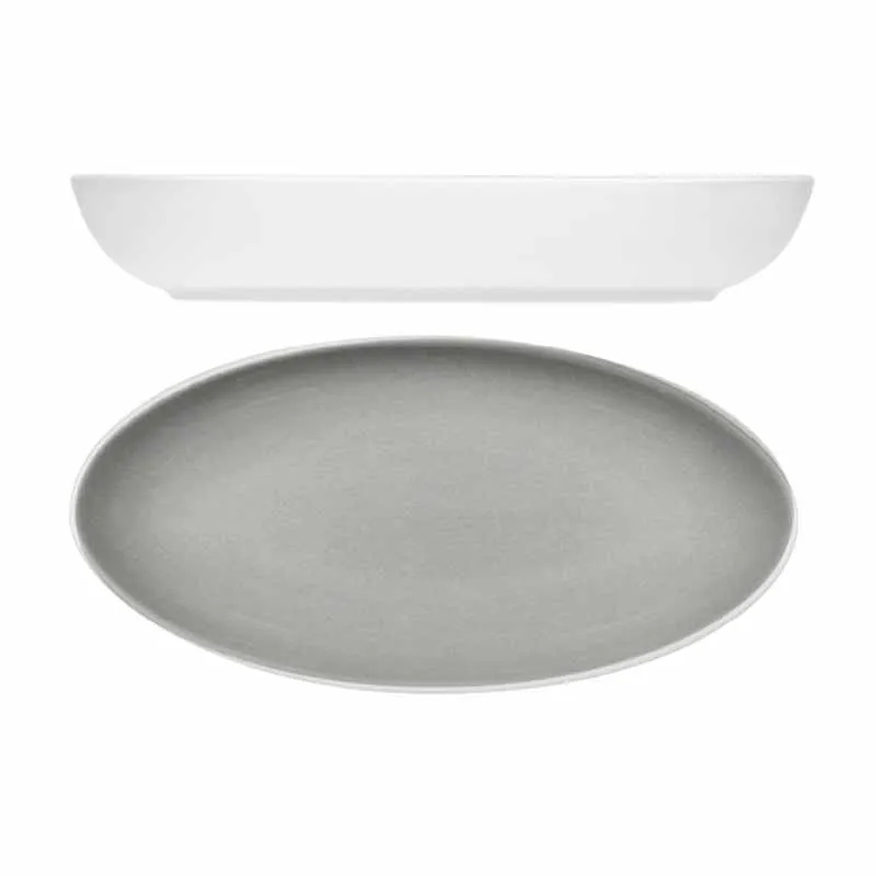 Artis Relish 28 cm plat ovale blanc