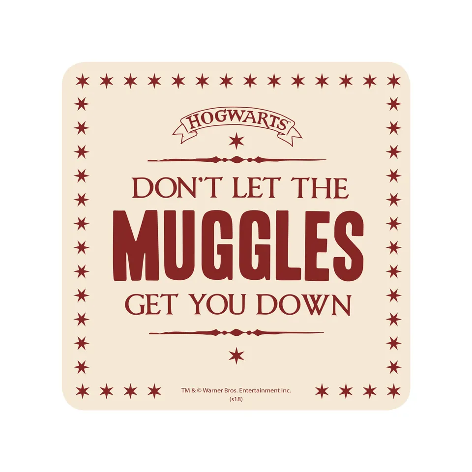 HMB Harry Potter Muggles sous-verre liège 10 cm