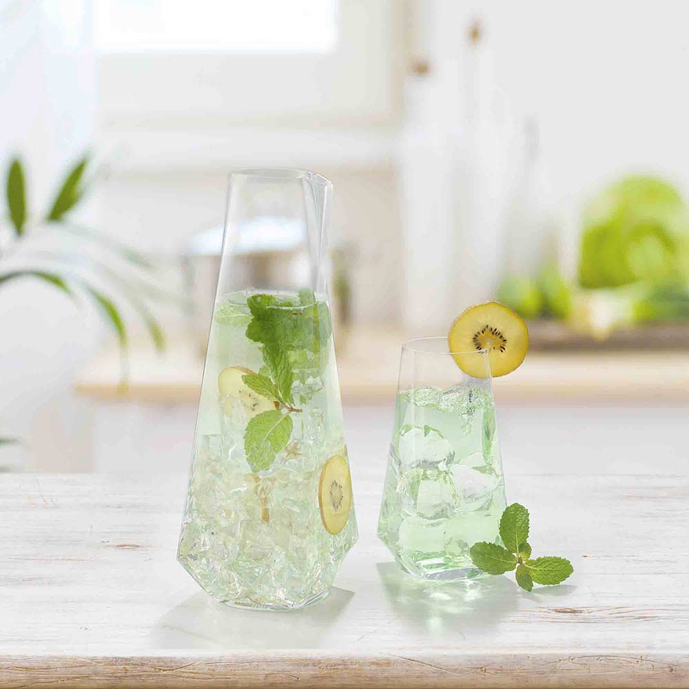 JoyJolt Infiniti carafe verre bec anti-goutte 1,3 L