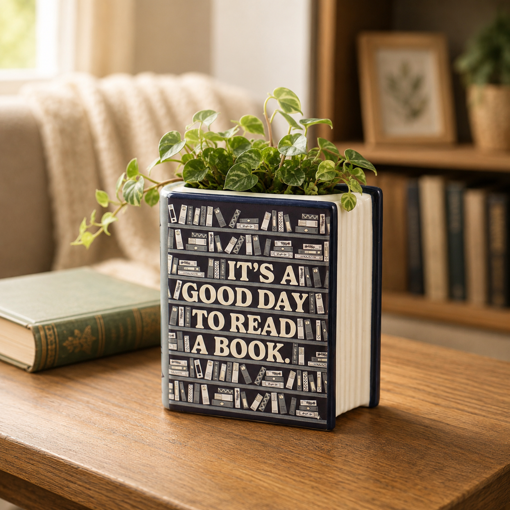 HMB Pulteney Press Good Day pot céramique bleu 10 cm