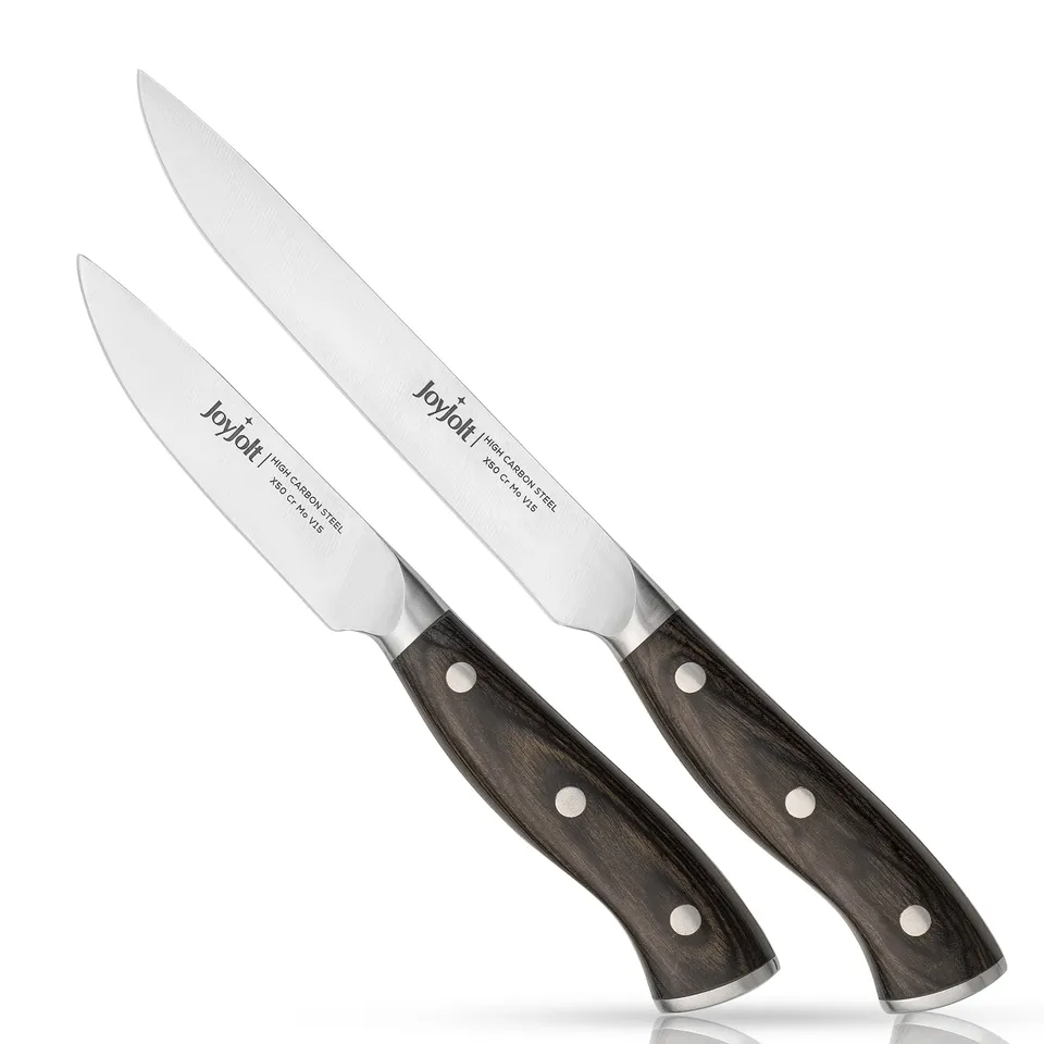JoyJolt couteaux utility haute carbone lot de 2