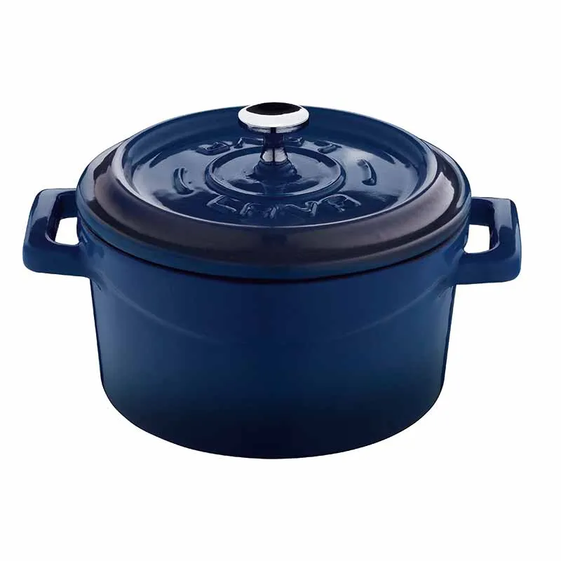 Artis cocotte en fonte bleue 10 cm individuelle