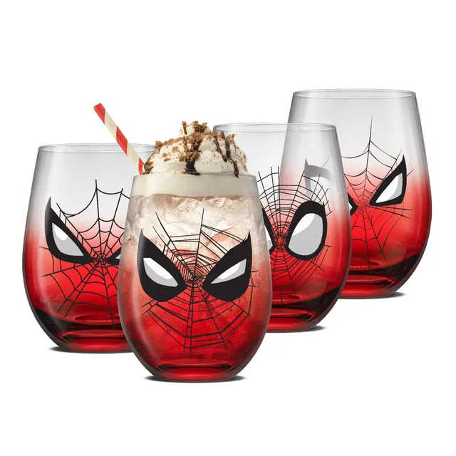 JoyJolt Marvel Spider-Man verres lot de 4 56 cl sans pied