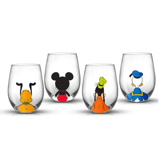 JoyJolt Mickey verres sans pied 43 cl lot 4