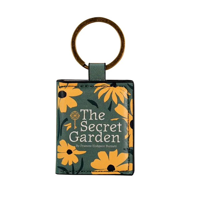 HMB The Secret Garden porte-clés cuir vegan jaune