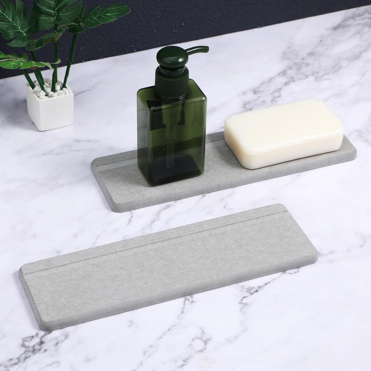 Alipis tapis évier séchage rapide plastique lot de 2