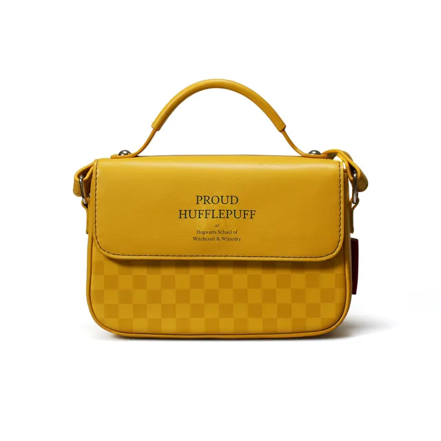 HMB Harry Potter Hufflepuff sacoche cuir vegan jaune