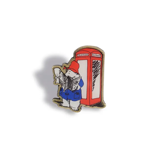 Paddington Phone Box pin's émail rouge