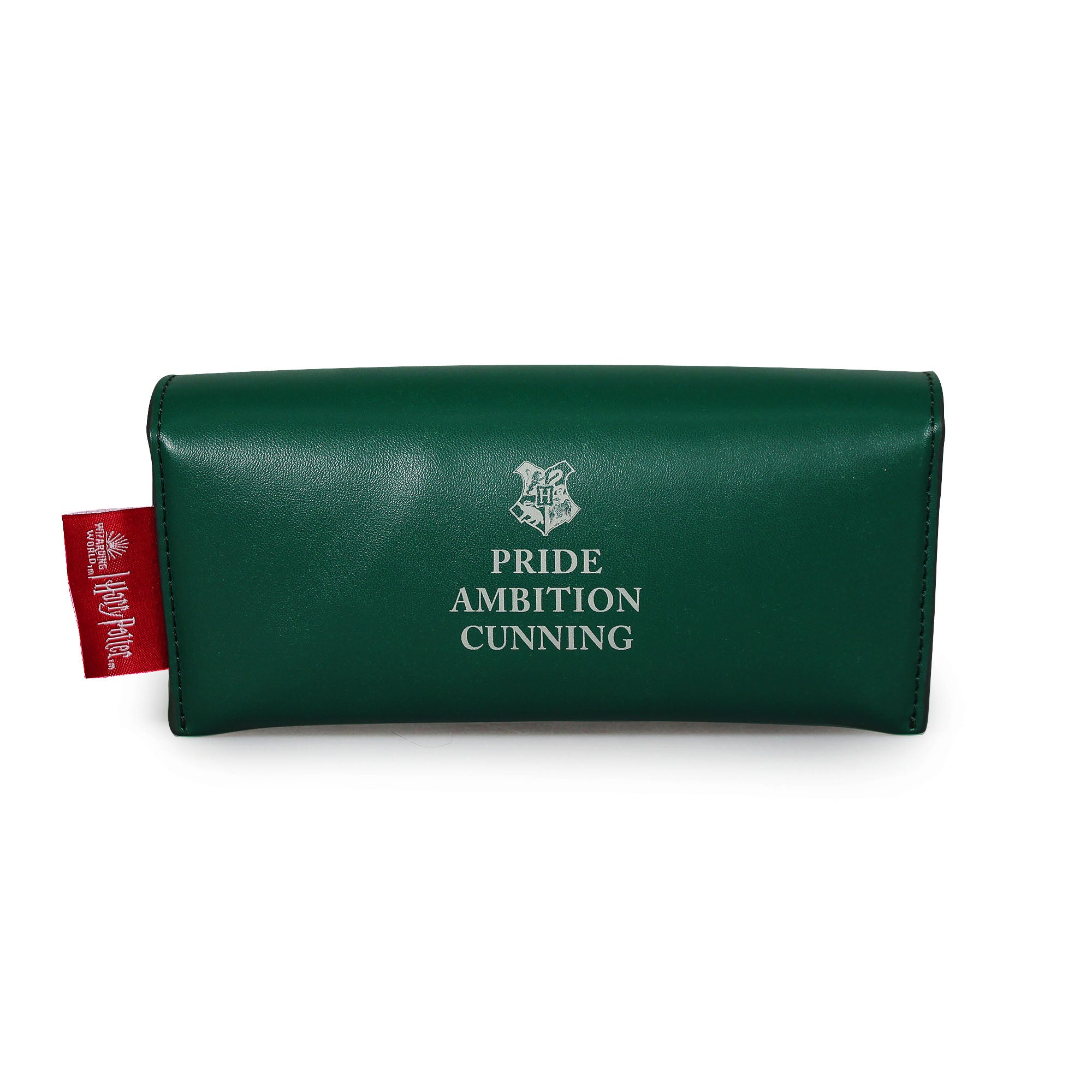 Harry Potter Serpentard étui à lunettes vert rigide avec chiffon