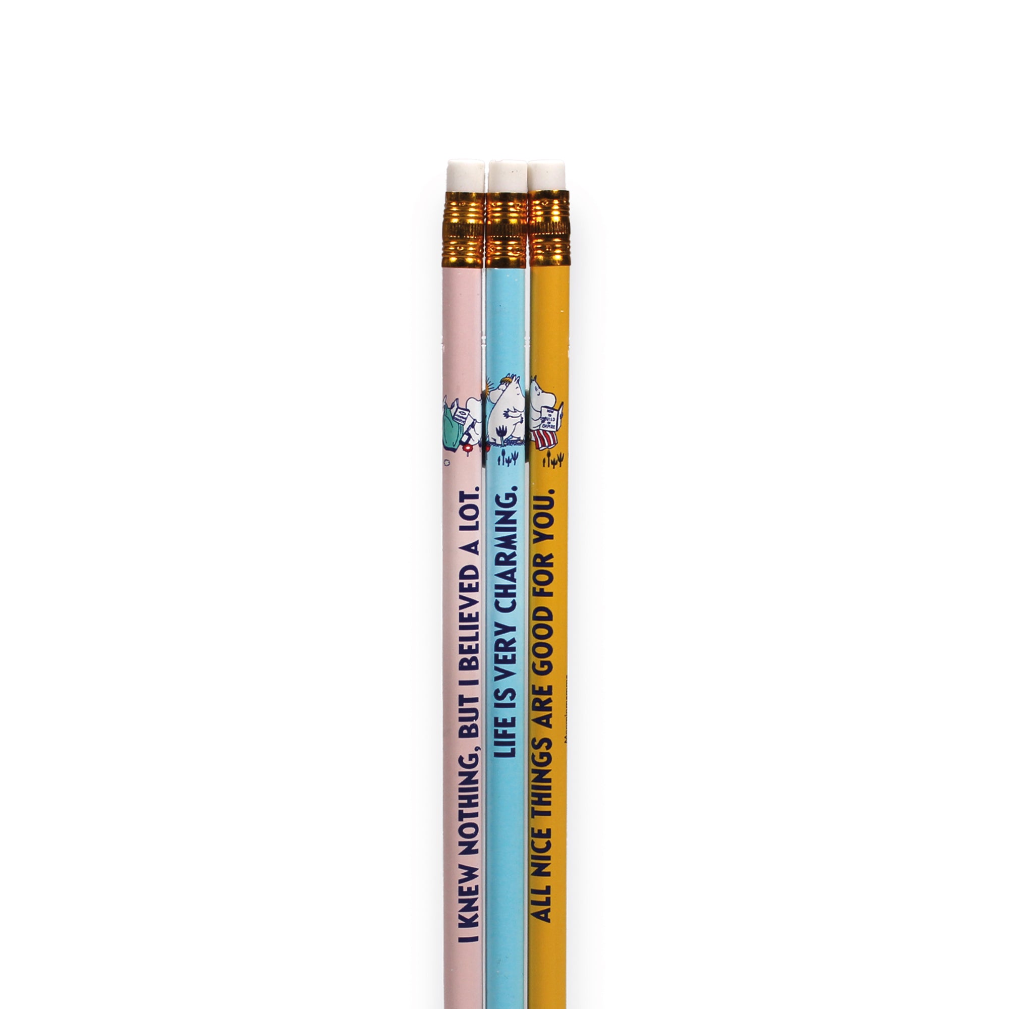 Moomin set 3 crayons graphite boîte cadeau colorée