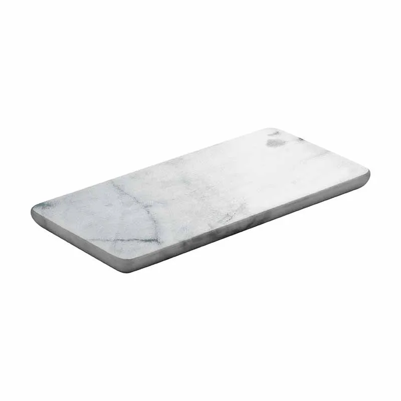 Artis Marble plat rectangulaire 18x9 cm blanc marbre