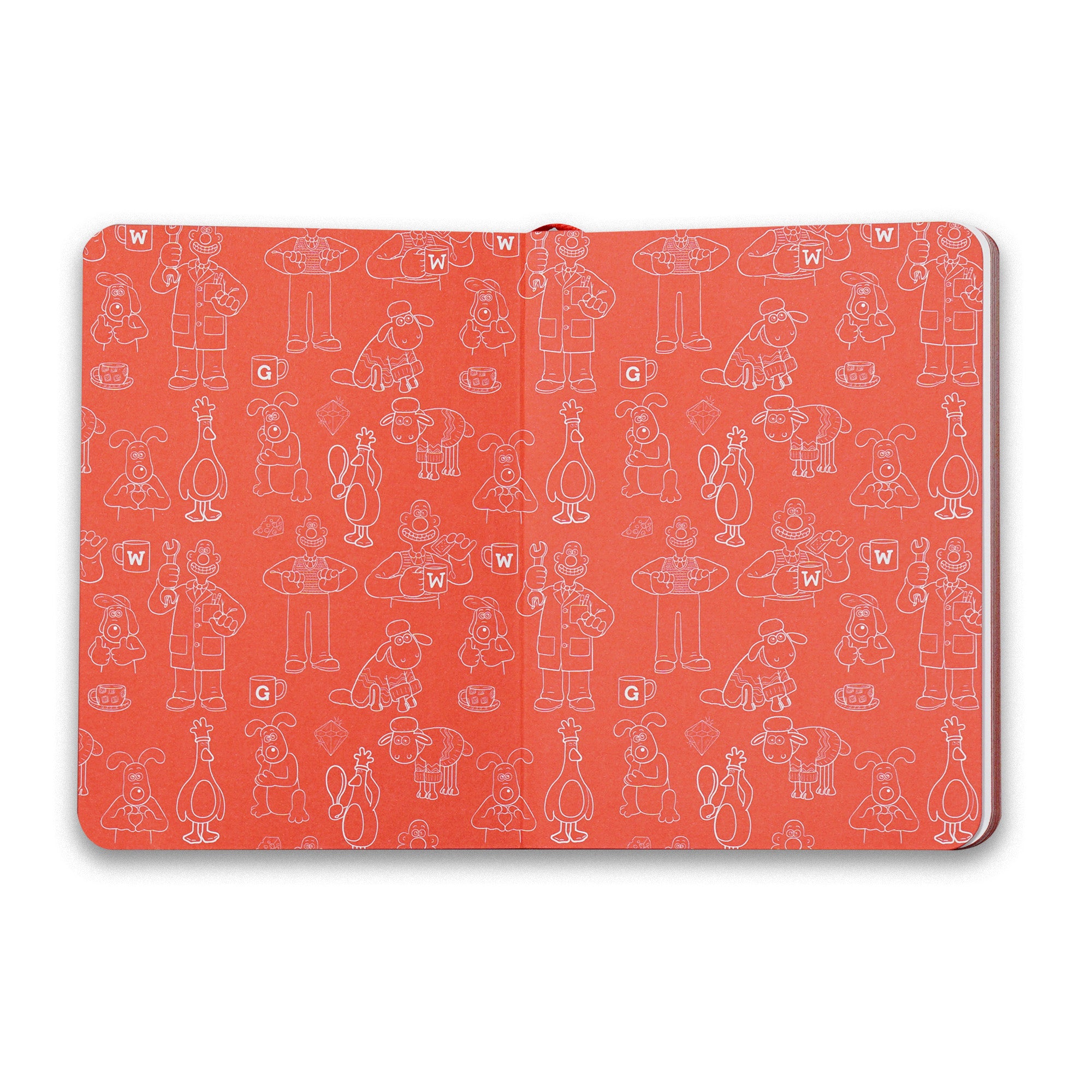 HMB Wallace & Gromit carnet souple A6 vert