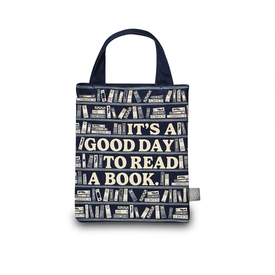 Pulteney Press Good Day To Read mini tote coton recyclé