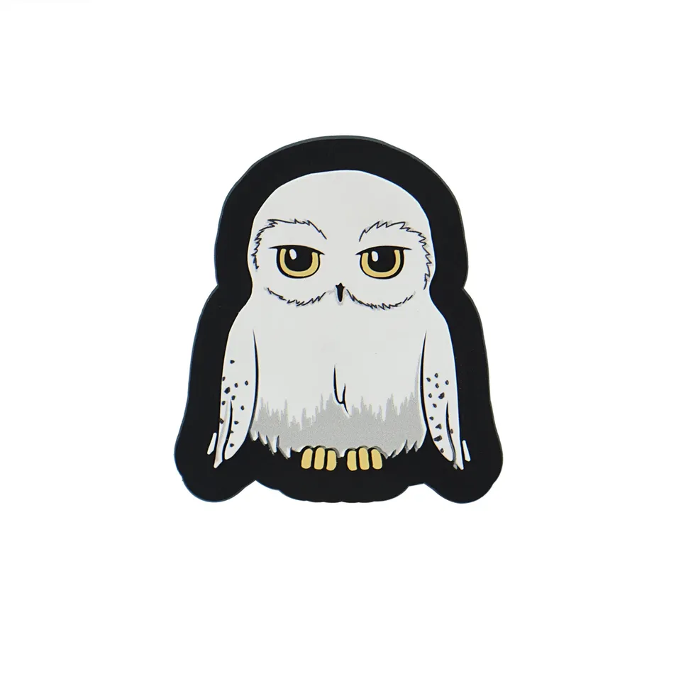 Harry Potter Hedwige magnet blanc cuir