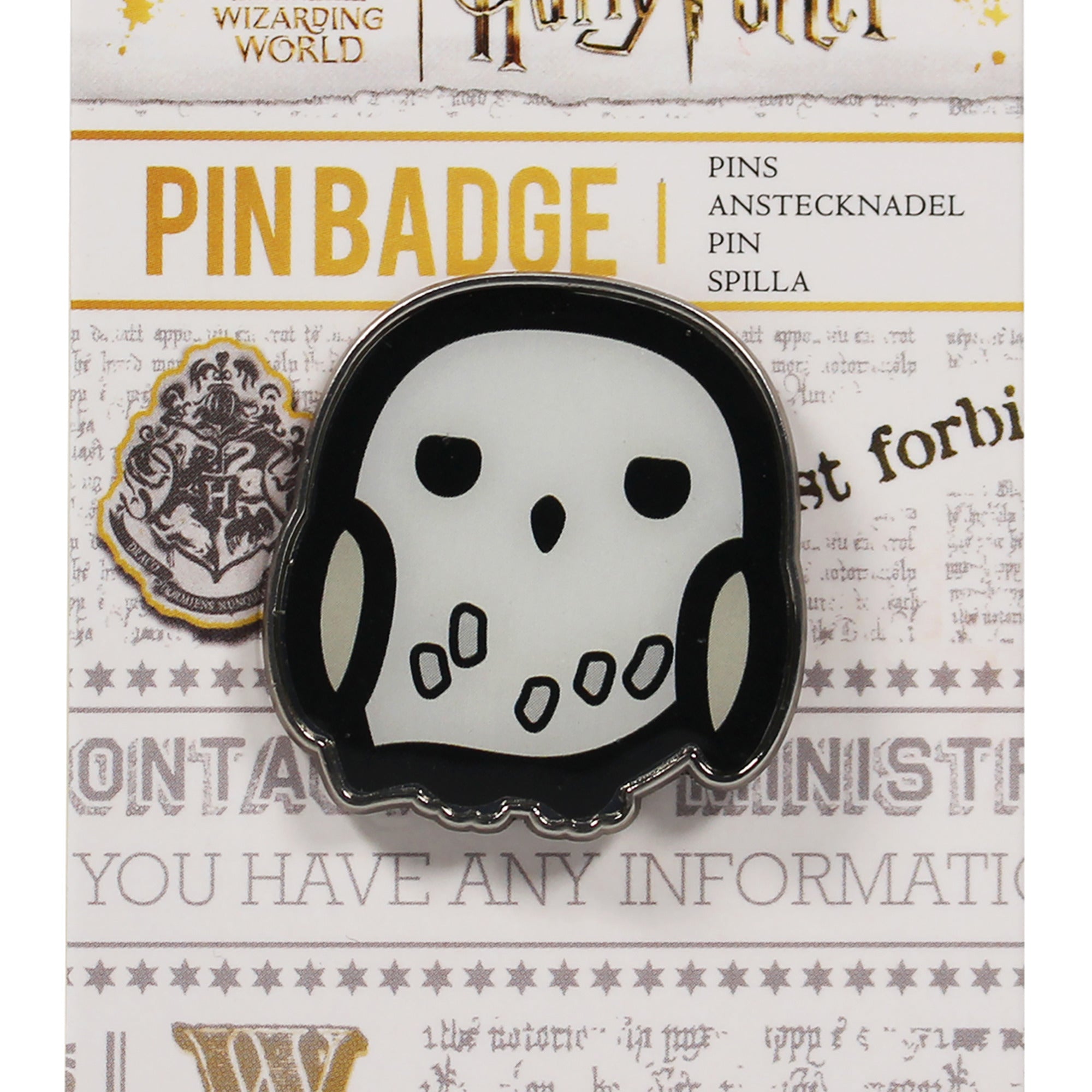 Harry Potter Hedwige kawaii pin's blanc