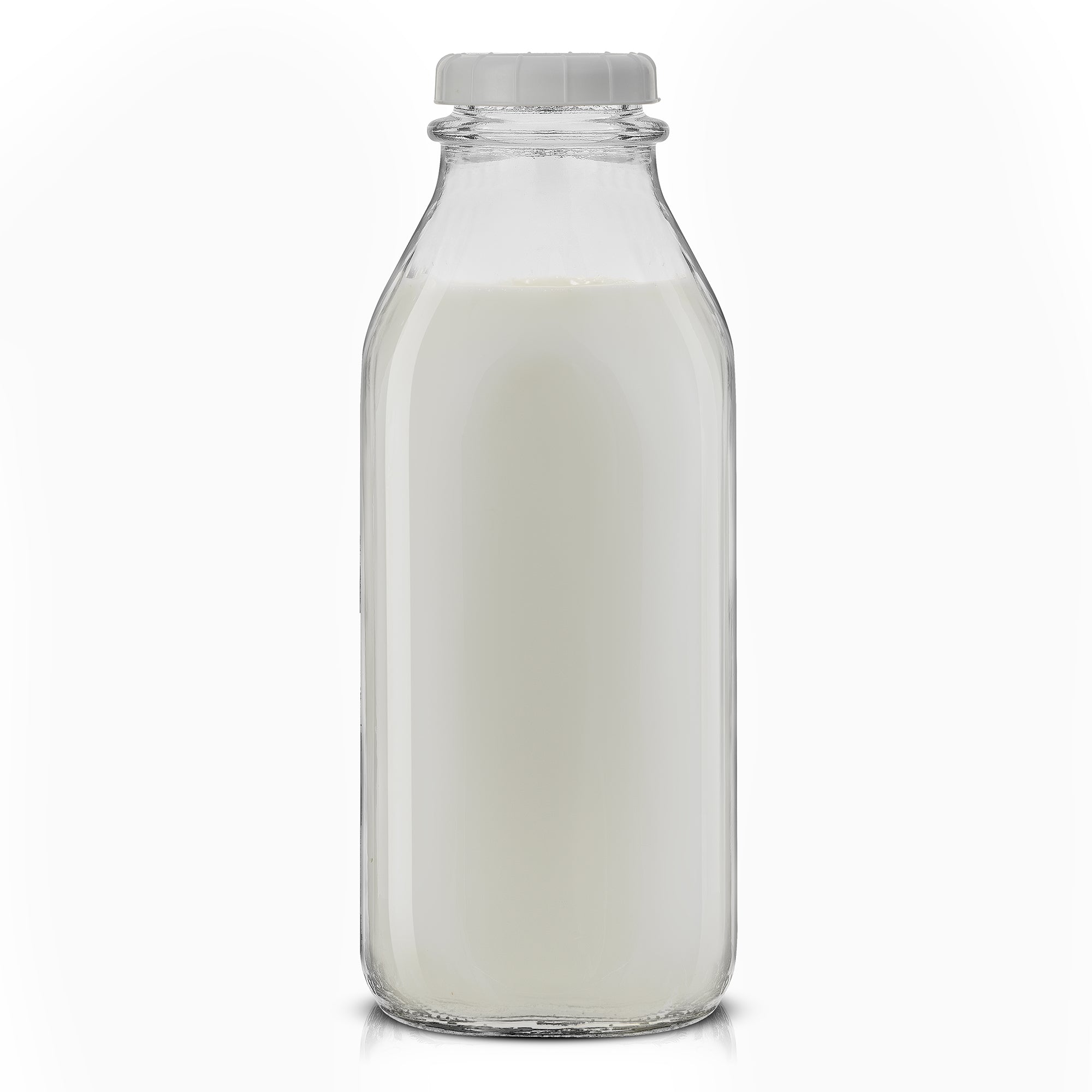 JoyJolt bouteille lait verre 96 cl lot 3 avec bec verseur