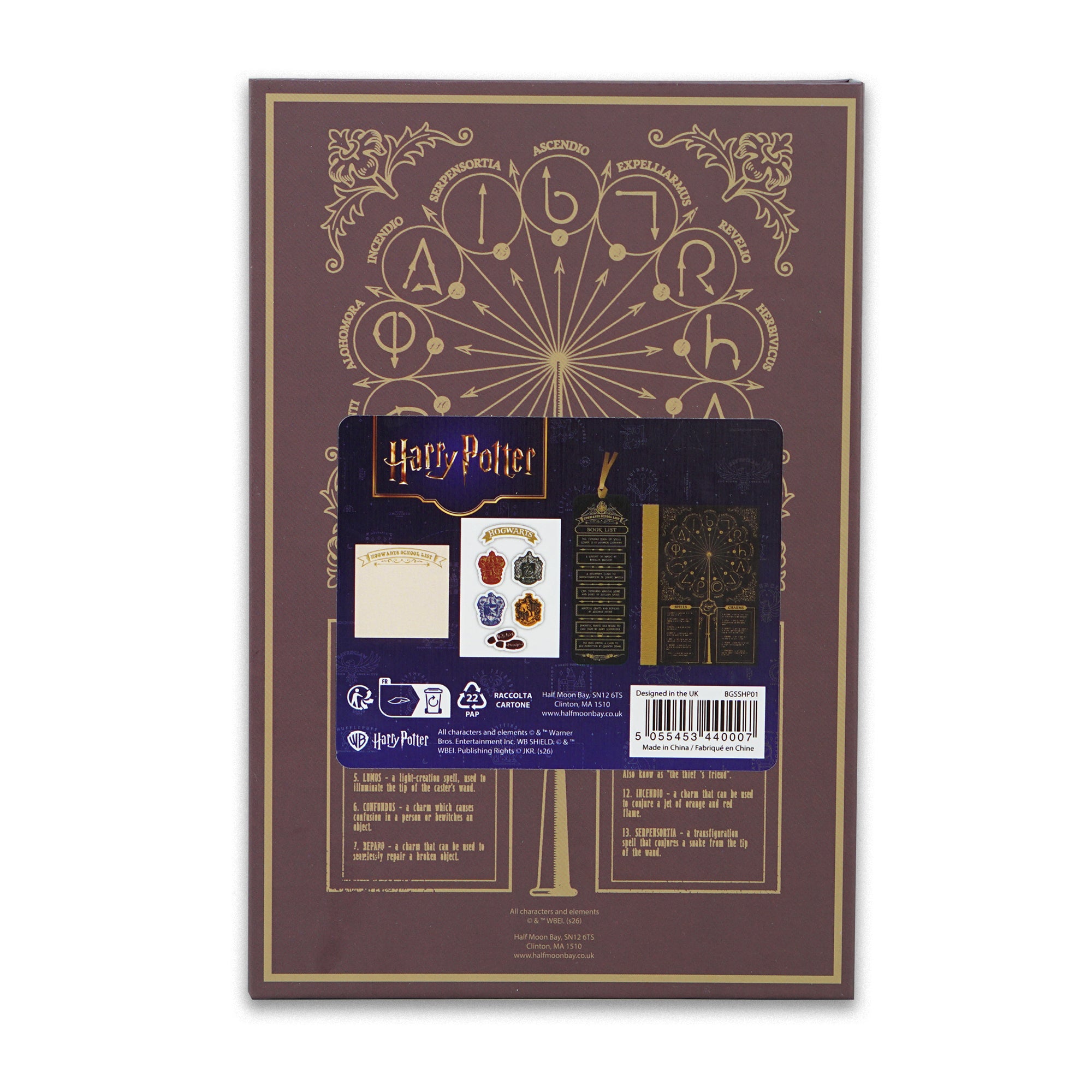 HMB Harry Potter Back To Hogwarts coffret papeterie papier cadeau