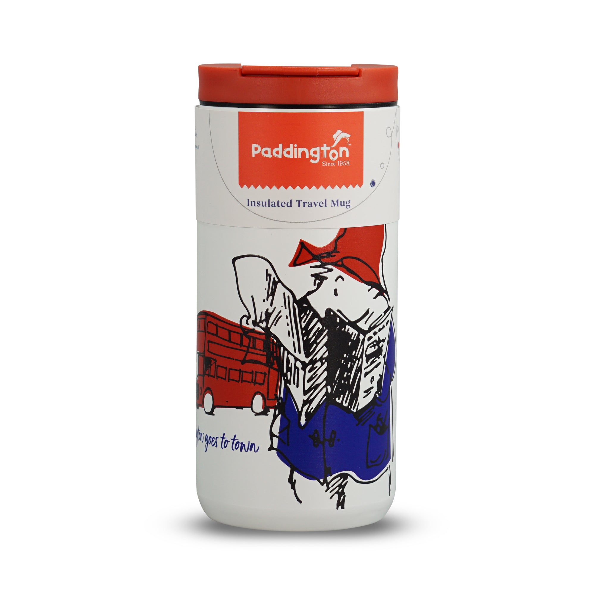 Paddington mug de voyage inox 35 cl blanc
