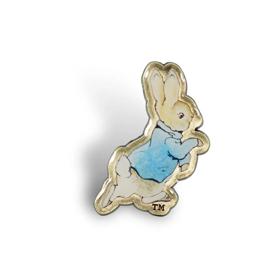 Peter Rabbit Running pin's émail bleu