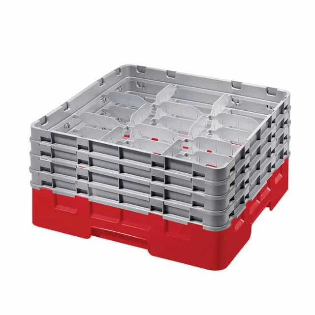 Artis 09E4 GoldPlas boîte rangement rouge 9 cases