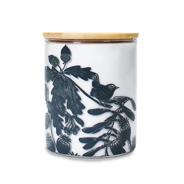 HMB Kate Heiss Woodland GLSTKH03 bocal verre 750ml