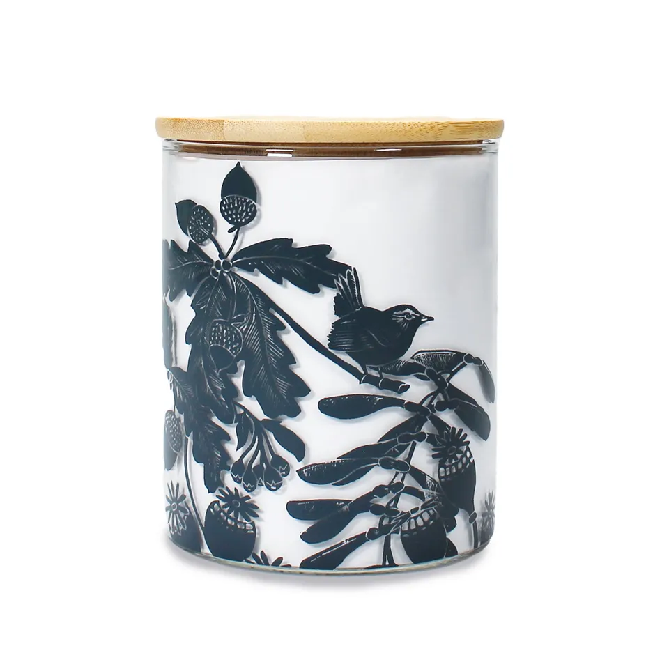 HMB Kate Heiss Woodland GLSTKH03 bocal verre 750ml