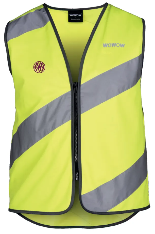 Westmalle gilet fluo jaune réfléchissant vélo