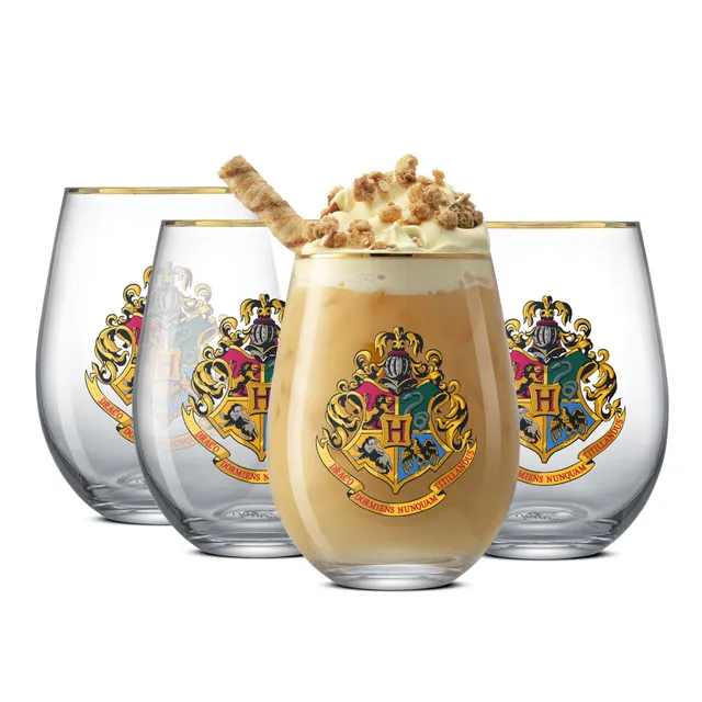 JoyJolt Harry Potter Hogwarts verres lot 4 56 cl doré