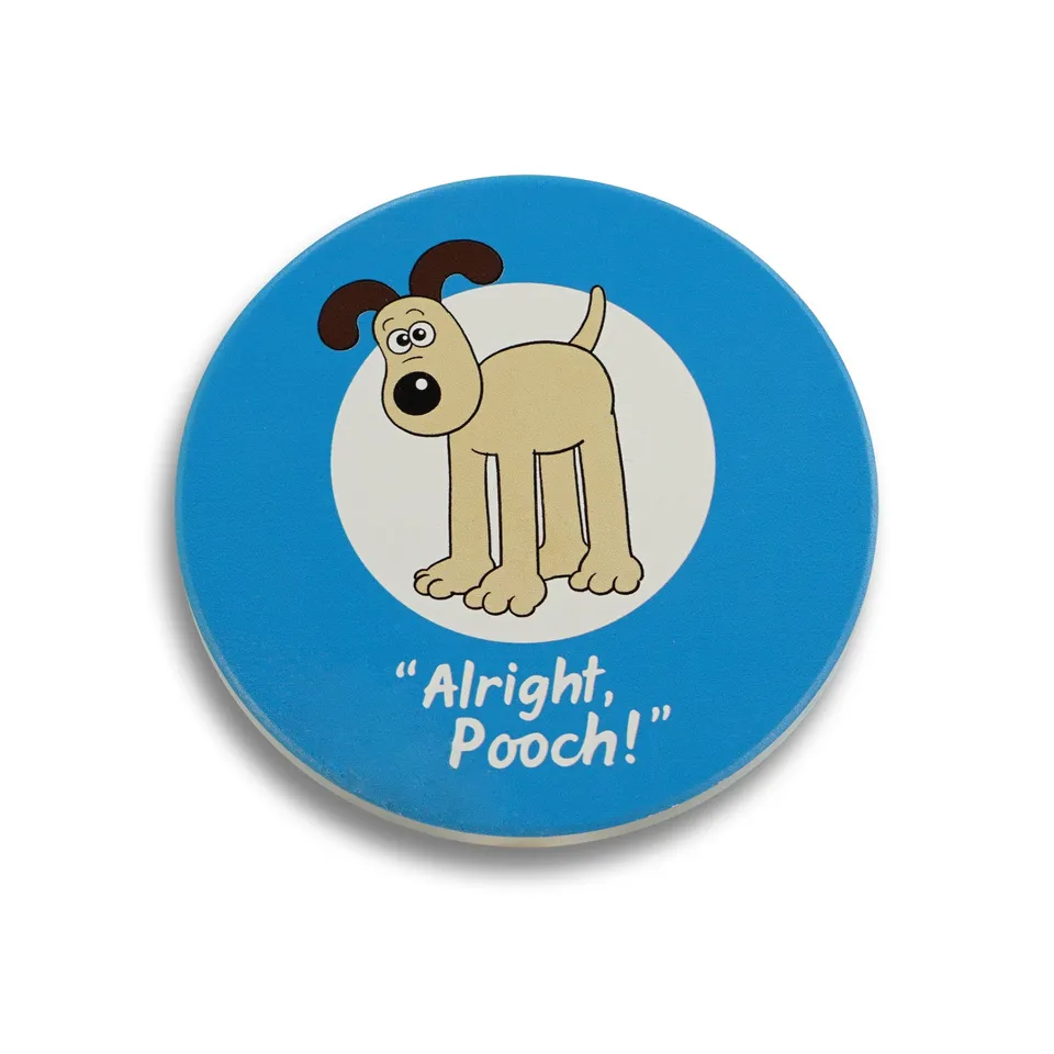 Wallace & Gromit Gromit dessous de verre céramique bleu