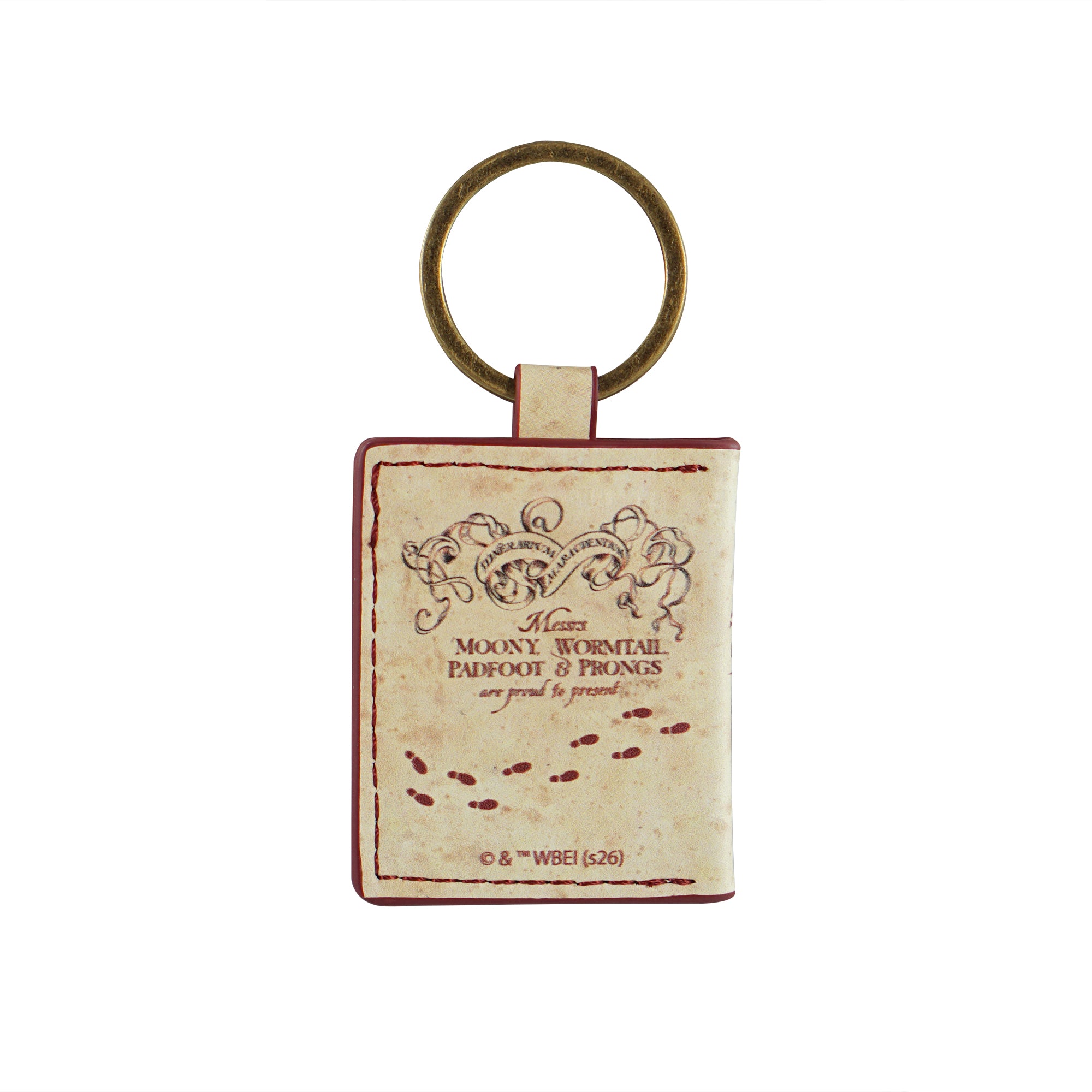 Harry Potter porte-clés Carte du Maraudeur cuir vegan