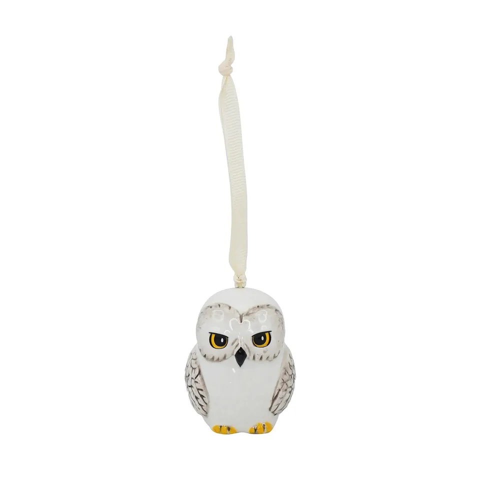 HMB Harry Potter Hedwig suspension céramique blanche 7 cm