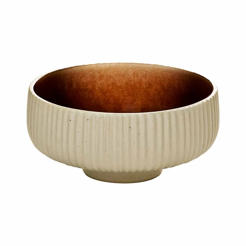 Artis Nara Brown Relief bol 21 cm marron