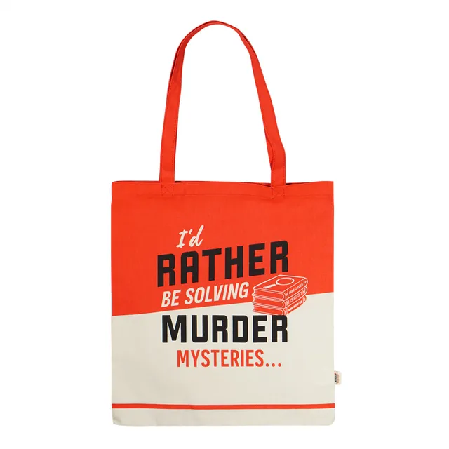 Pulteney Press Murder Mystery Book Club sac shopping coton recyclé rouge