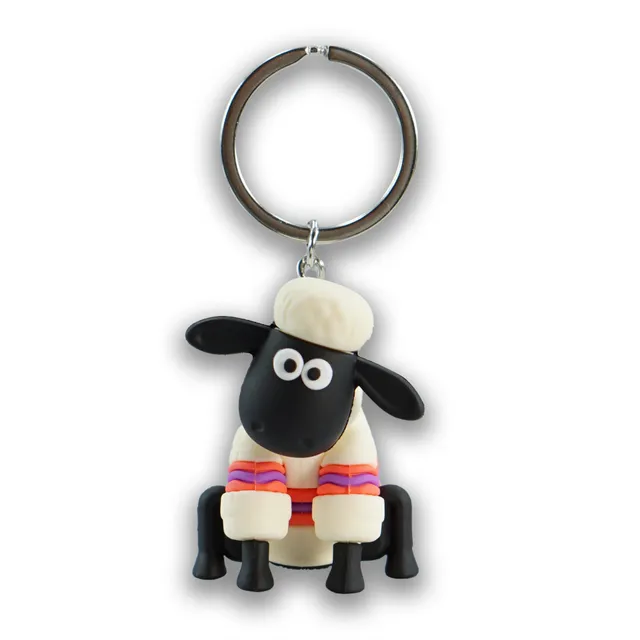 HMB Wallace & Gromit Shaun porte-clés PVC blanc
