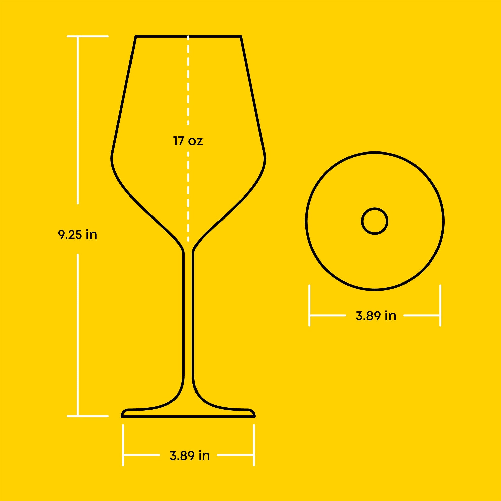 JoyJolt Layla verres à vin rouge lot de 4 50 cl cristal
