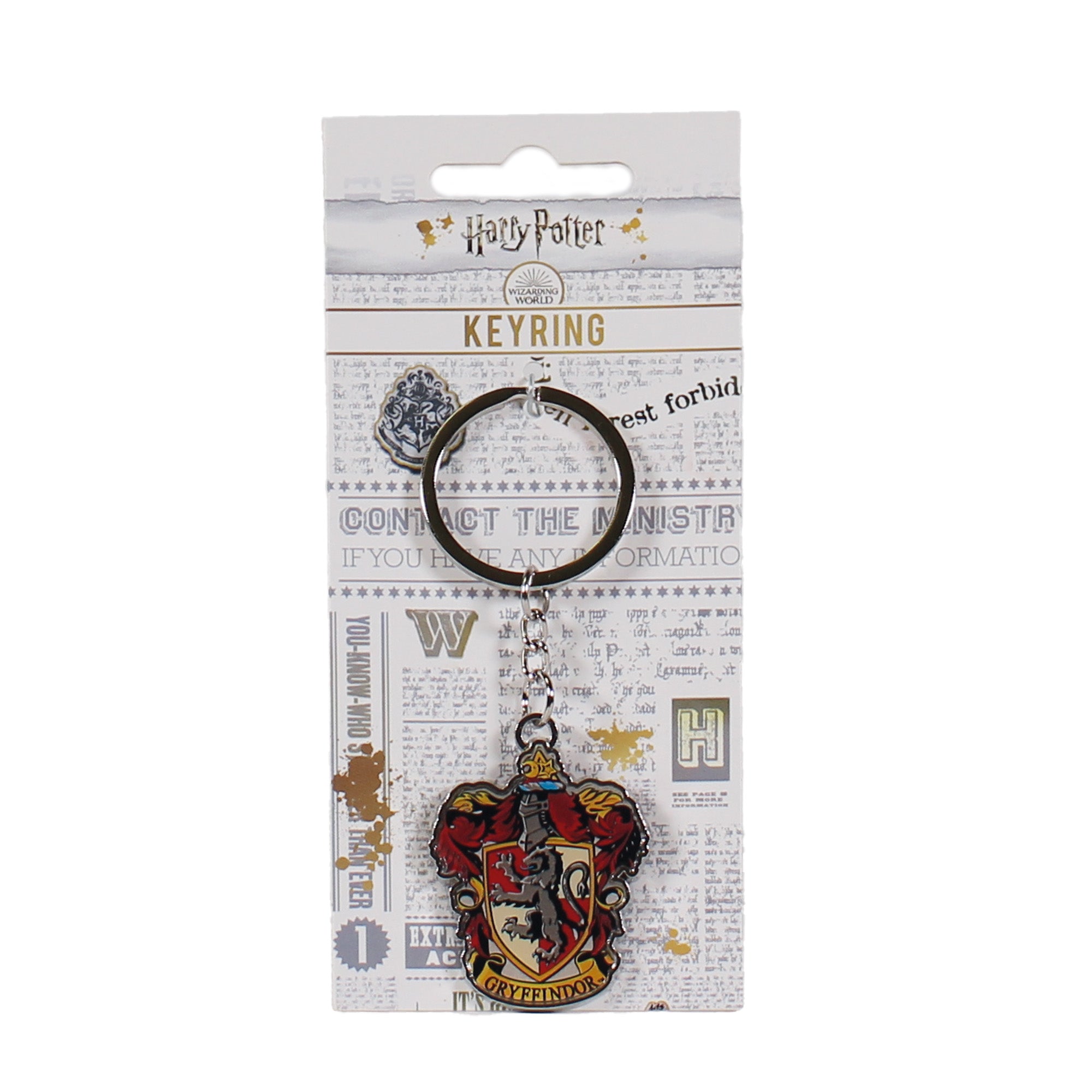 Harry Potter Gryffondor porte-clés métal rouge