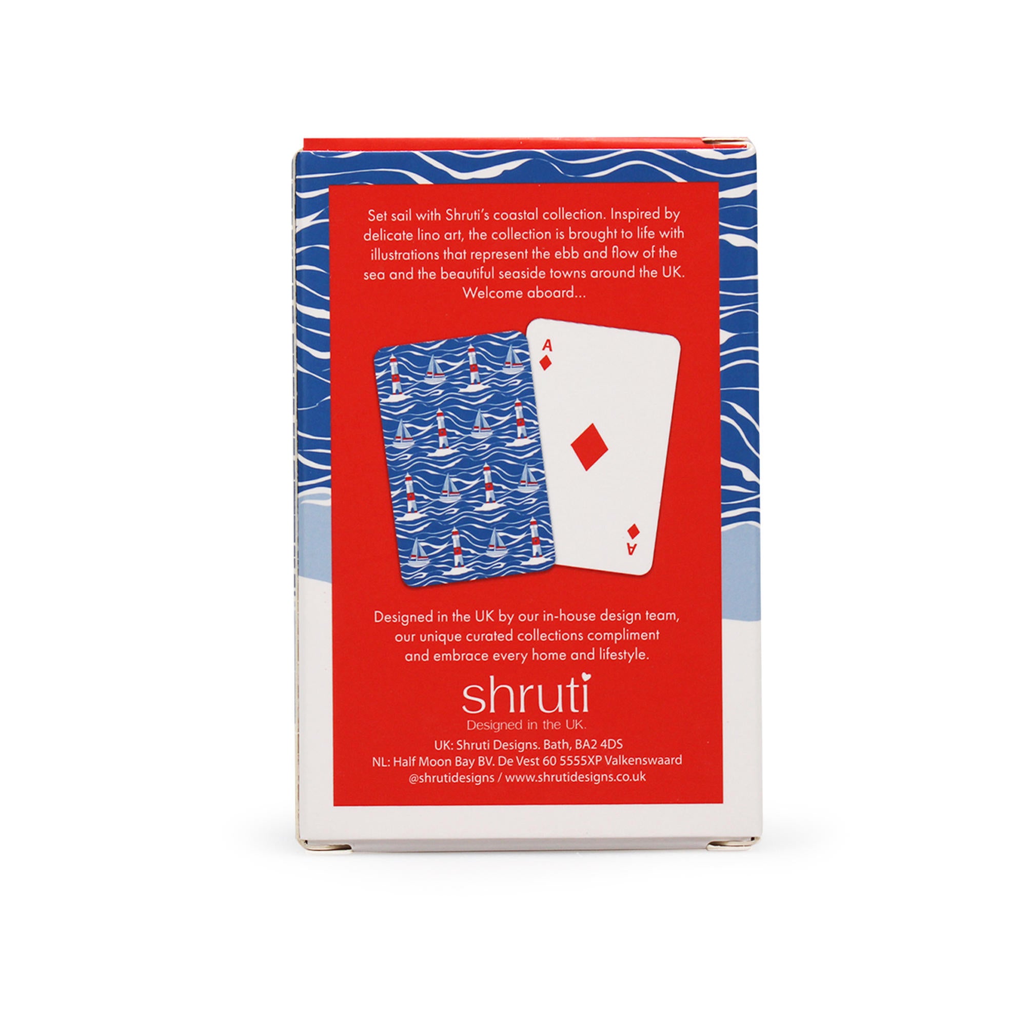 HMB Coastal jeu de cartes marin coffret bleu