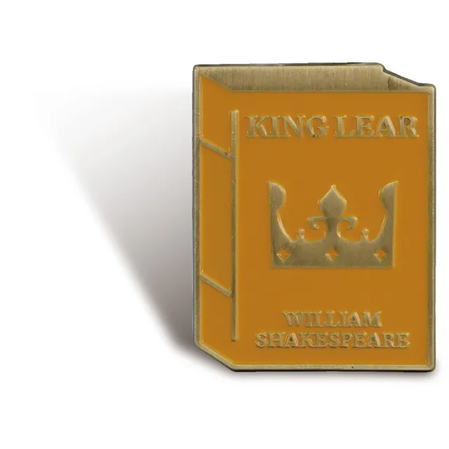 Shakespeare King Lear pin's émail jaune