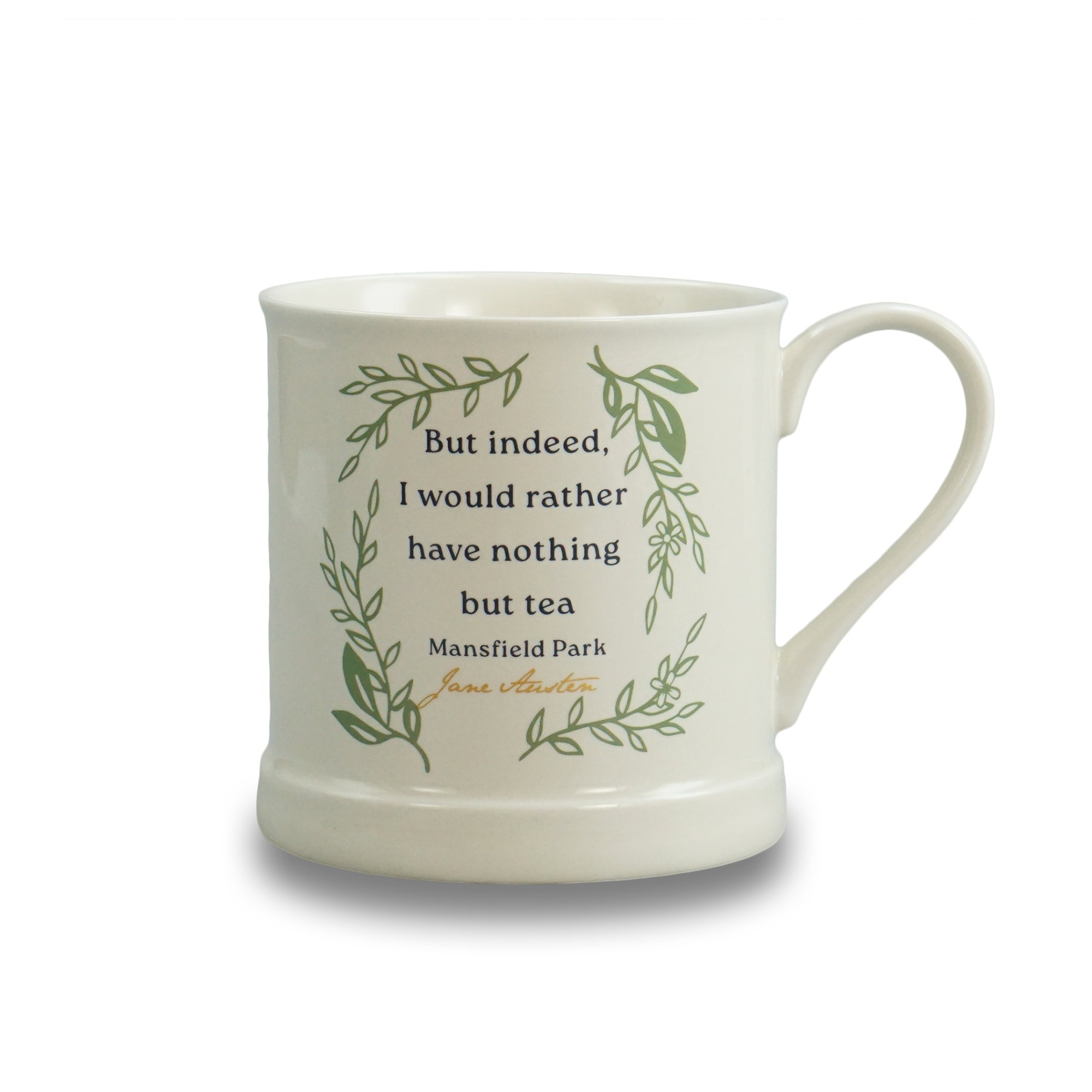 Jane Austen Silhouette mug vintage crème 37,5 cl