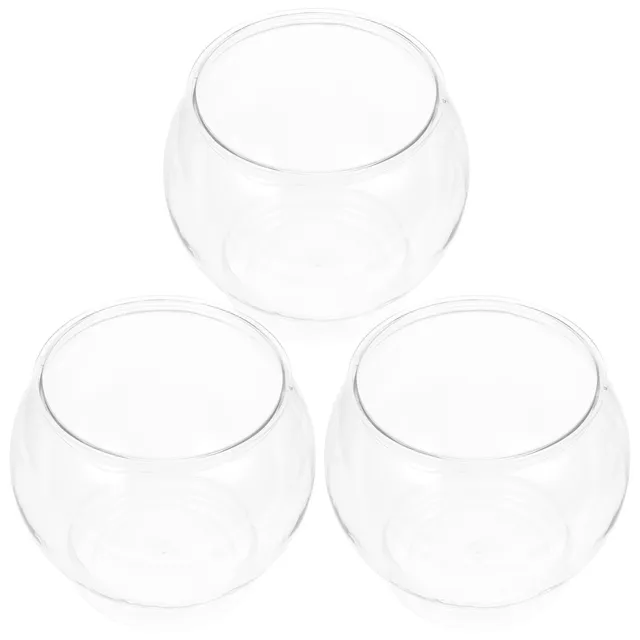 Alipis bocal à poisson plastique transparent 15cm lot 3