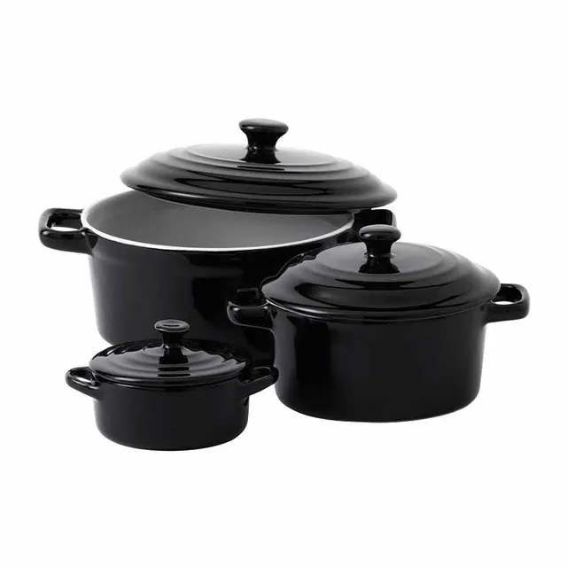 Artis MiniNova mini cocotte noire 15 cm couvercle
