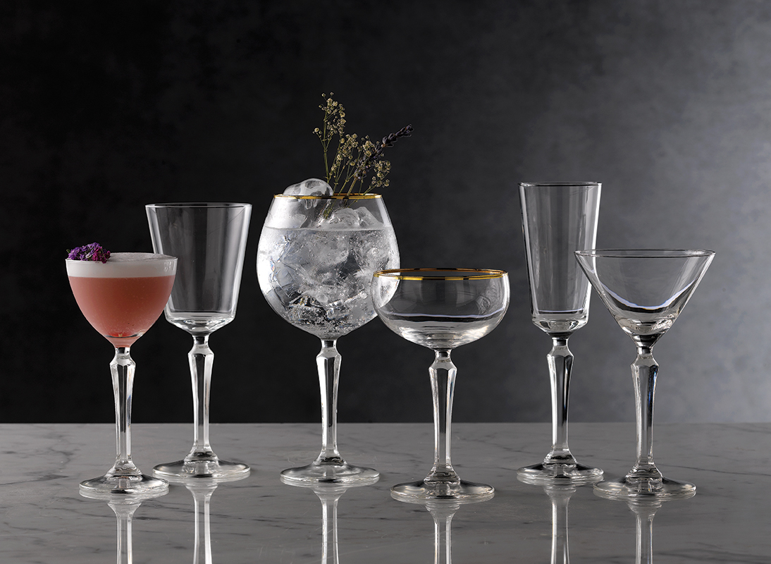 Artis Speakeasy Cocktail Champagne Gold Rim verre 23,5 cl