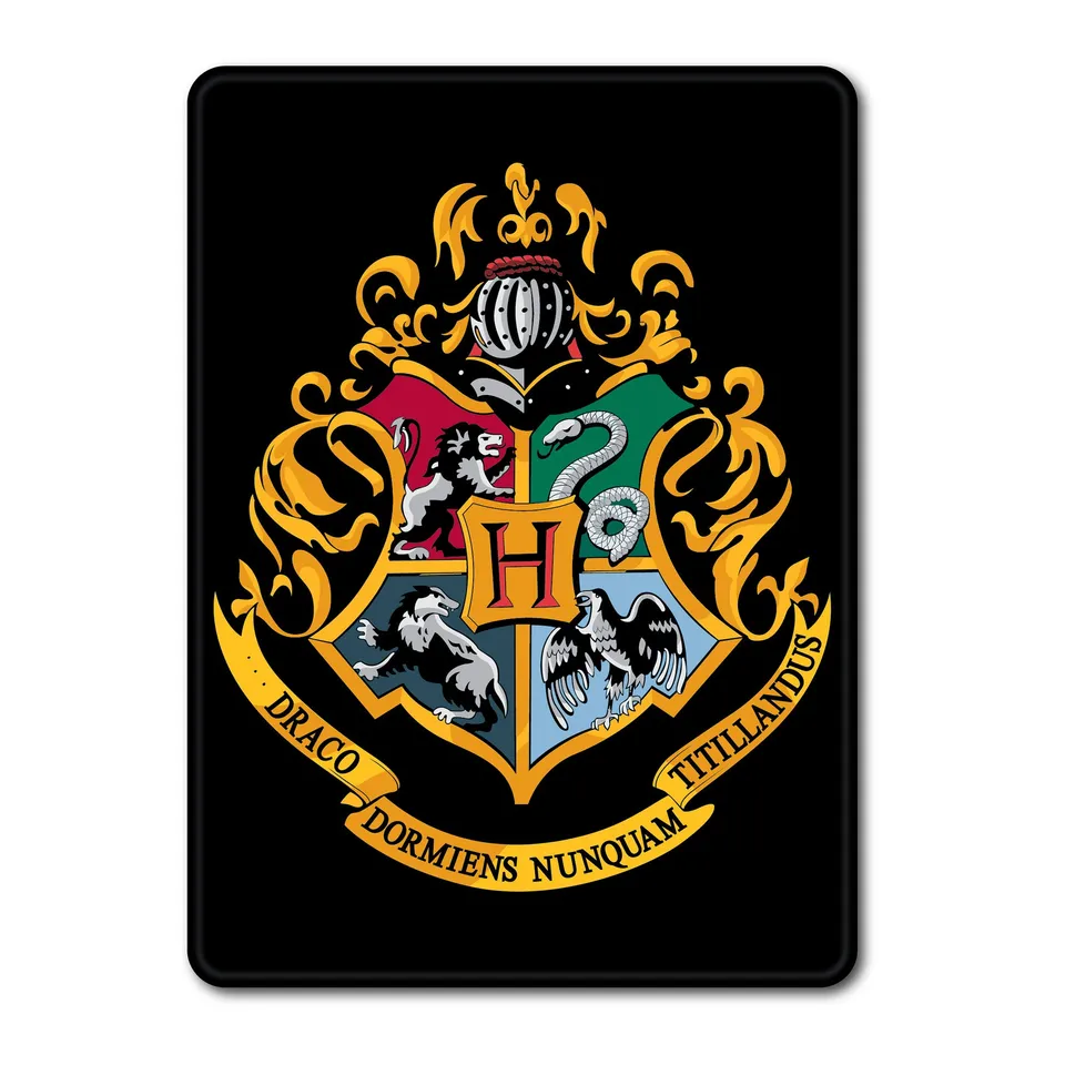 Harry Potter Hogwarts magnet blason noir 9 cm