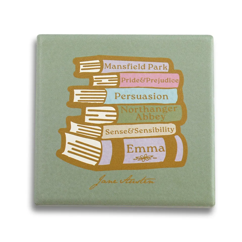 Jane Austen Books dessous de verre céramique 10 cm