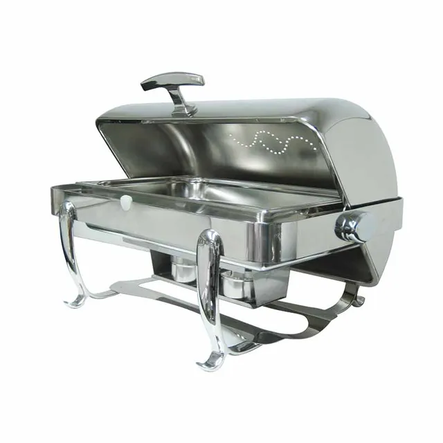Artis Roll-Top chauffe-plat ovale 85 cl inox