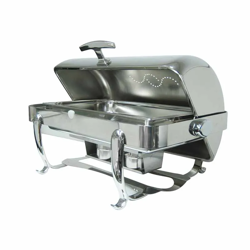 Artis Roll-Top chauffe-plat ovale 85 cl inox