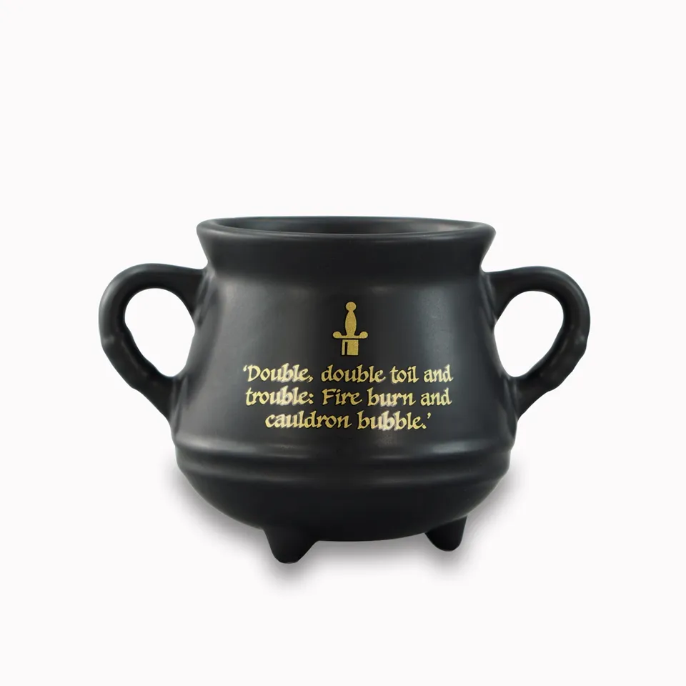 HMB Shakespeare Macbeth mug chaudron céramique 9 cm