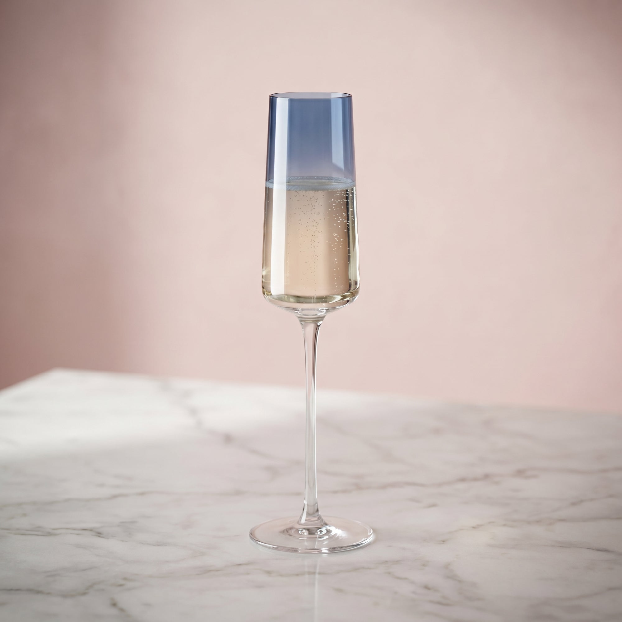 JoyJolt Sidney Blue Ombre flûtes champagne 21 cl lot 4